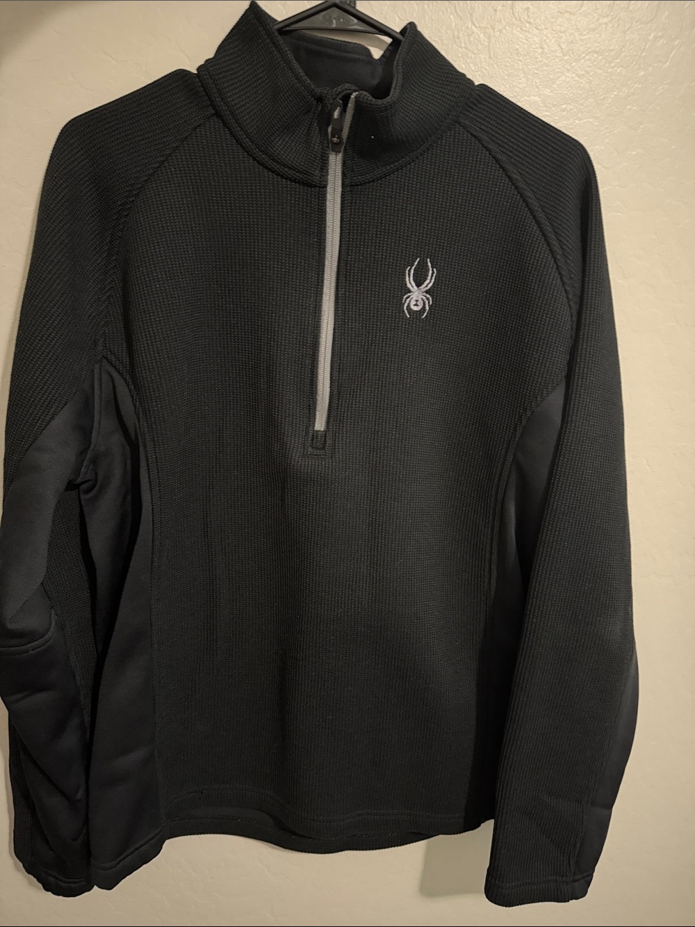 Spyder Black Quarter-Zip Performance Pullover